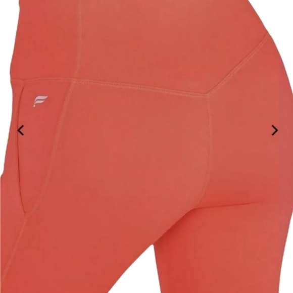 Fabletics Trinity Compression High Waisted 3-Pocket Leggings Atomic Neon XSmall. - Picture 5 of 9